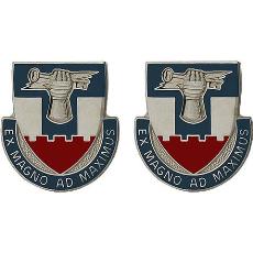 156th Engineer Battalion Unit Crest (Ex Magno Ad Maximus)